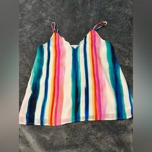 Women’s Socialite adjustable strap tank top. XS